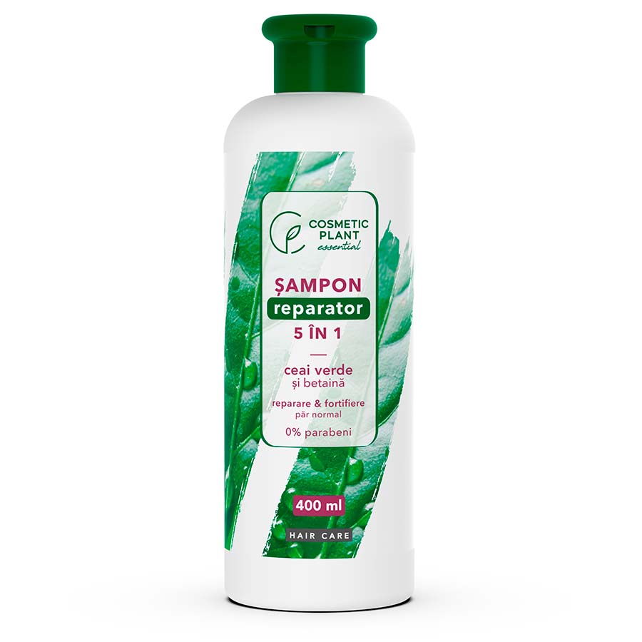 Șampon reparator 5 în 1 cu ceai verde și betaină - 400 ml