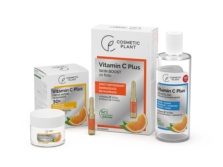Set complet de îngrijire 30+ Vitamin C Plus cu Vitamina C Tetra