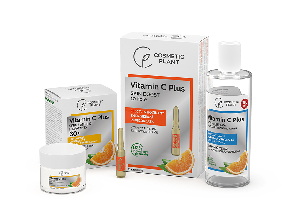 Set complet de îngrijire 30+ Vitamin C Plus cu Vitamina C Tetra