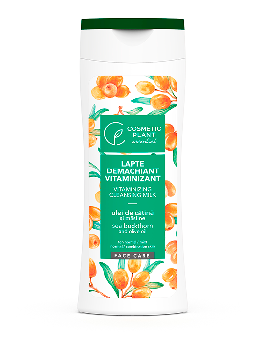 Lapte demachiant vitaminizant cu ulei de cătină şi măsline 200 ml