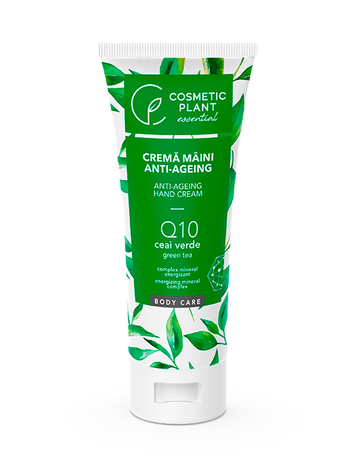 Cremă mâini anti-ageing Q10 + ceai verde și complex mineral energizant