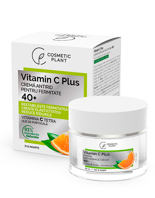 Cremă antirid pentru fermitate 40+ Vitamin C Plus cu Vitamina C Tetra